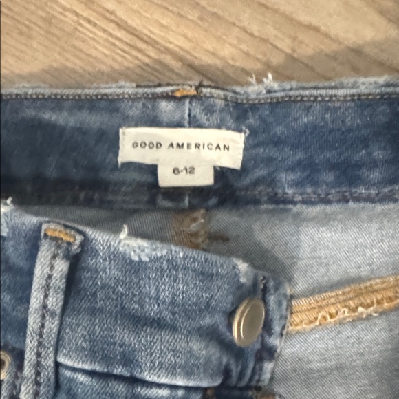Good American Blue Straight Leg Jeans - Picture 4 of 15